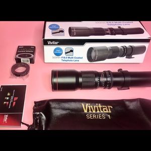 vivitar 500mm f/8.0 telephoto lens